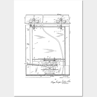 Trolley System Vintage Patent Hand Drawing Posters and Art